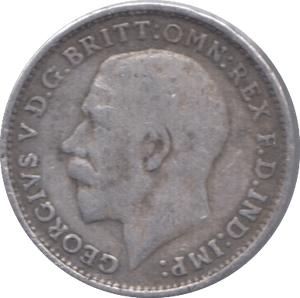 1918 SILVER THREEPENCE ( F ) 6 - Threepence - Cambridgeshire Coins