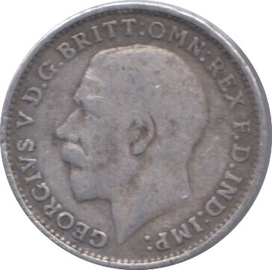 1918 SILVER THREEPENCE ( F ) 6 - Threepence - Cambridgeshire Coins