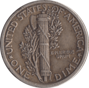 1918 SILVER USA ONE DIME - SILVER WORLD COINS - Cambridgeshire Coins