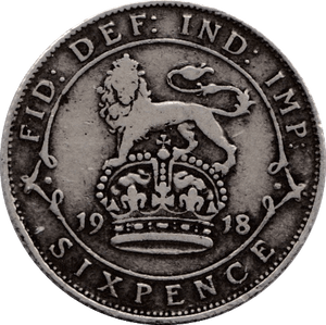 1918 SIXPENCE ( FINE ) - Sixpence - Cambridgeshire Coins