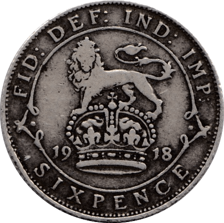 1918 SIXPENCE ( FINE ) - Sixpence - Cambridgeshire Coins