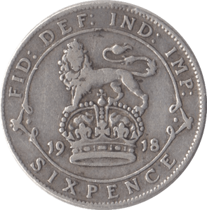 1918 SIXPENCE ( GF ) 2 - Sixpence - Cambridgeshire Coins