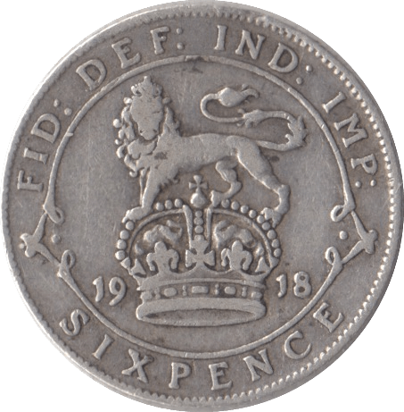 1918 SIXPENCE ( GF ) 2 - Sixpence - Cambridgeshire Coins