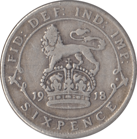 1918 SIXPENCE ( GF ) 2 - Sixpence - Cambridgeshire Coins