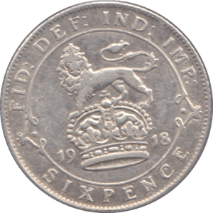1918 SIXPENCE ( GF ) - Sixpence - Cambridgeshire Coins