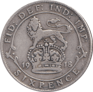 1918 SIXPENCE ( GF ) - Sixpence - Cambridgeshire Coins