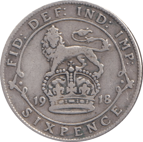 1918 SIXPENCE ( GF ) - Sixpence - Cambridgeshire Coins