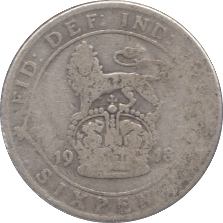 1918 SIXPENCE ( NF ) - Sixpence - Cambridgeshire Coins