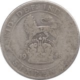 1918 SIXPENCE ( NF ) - Sixpence - Cambridgeshire Coins