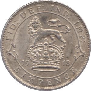 1918 SIXPENCE ( UNC ) - Sixpence - Cambridgeshire Coins