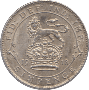 1918 SIXPENCE ( UNC ) - Sixpence - Cambridgeshire Coins
