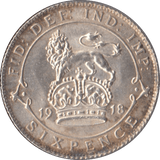 1918 SIXPENCE ( UNC ) - Sixpence - Cambridgeshire Coins