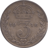 1918 THREEPENCE ( FINE ) - Threepence - Cambridgeshire Coins