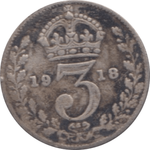 1918 THREEPENCE ( FINE ) - Threepence - Cambridgeshire Coins