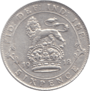 1918 THREEPENCE ( GVF ) 6 - Threepence - Cambridgeshire Coins