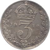 1918 THREEPENCE ( VF ) - Threepence - Cambridgeshire Coins