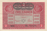 1919 2 KRONE BANKNOTE AUSTRIA REF 1162 - World Banknotes - Cambridgeshire Coins