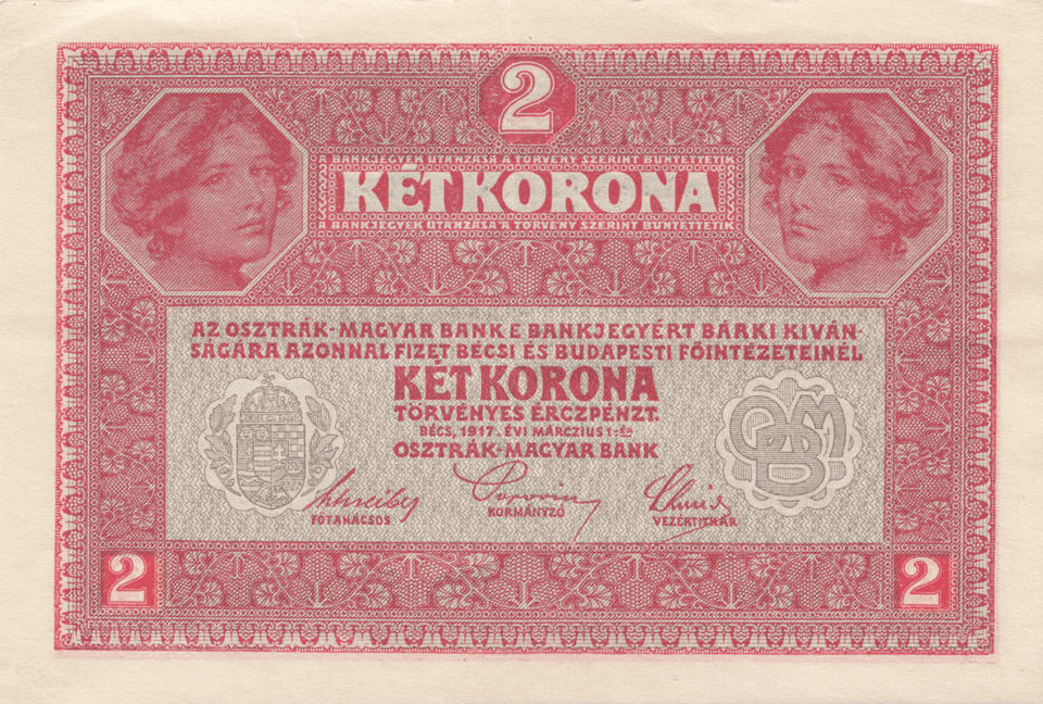 1919 2 KRONE BANKNOTE AUSTRIA REF 1162 - World Banknotes - Cambridgeshire Coins