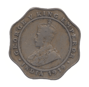 1919 4 ANNAS INDIA - WORLD COINS - Cambridgeshire Coins