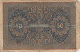 1919 50 REICHSMARK GERMAN BANKNOTE REF 221 - World Banknotes - Cambridgeshire Coins