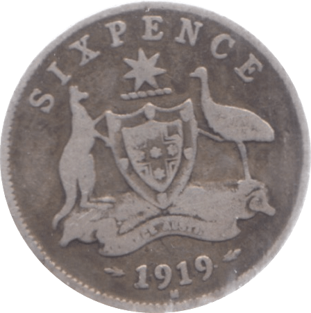 1919 AUSTRALIA SIXPENCE - WORLD COINS - Cambridgeshire Coins