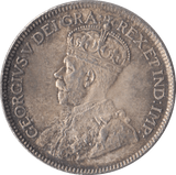 1919 CANADA SILVER 25 CENTS - SILVER WORLD COINS - Cambridgeshire Coins