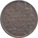 1919 CANADA SILVER 5 CENTS - WORLD SILVER COINS - Cambridgeshire Coins