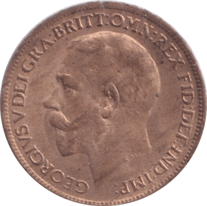 1919 FARTHING ( BU ) - Farthing - Cambridgeshire Coins