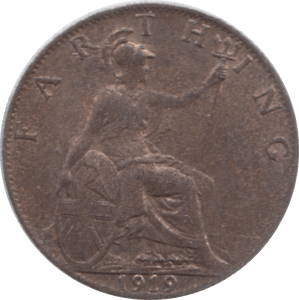 1919 FARTHING ( EF ) A - Farthing - Cambridgeshire Coins