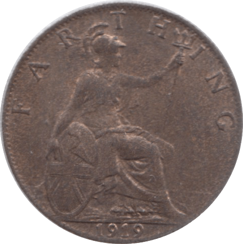 1919 FARTHING ( EF ) A - Farthing - Cambridgeshire Coins