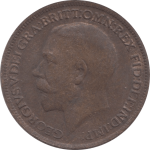 1919 FARTHING ( EF ) - Farthing - Cambridgeshire Coins