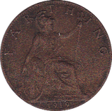 1919 FARTHING ( EF ) - Farthing - Cambridgeshire Coins
