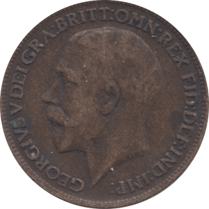 1919 FARTHING ( FINE ) - Farthing - Cambridgeshire Coins