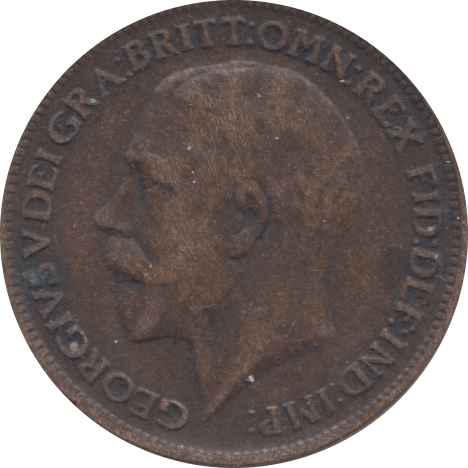 1919 FARTHING ( FINE ) - Farthing - Cambridgeshire Coins