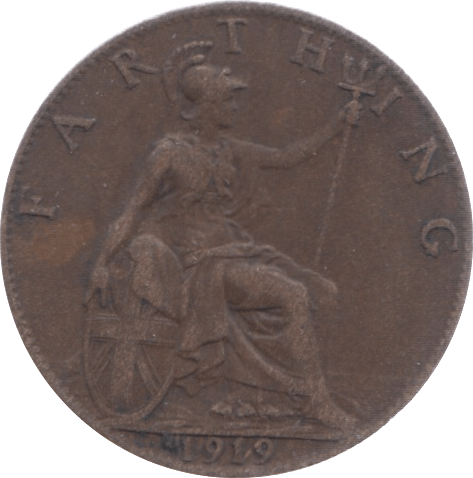 1919 FARTHING ( VF ) 3 - Farthing - Cambridgeshire Coins