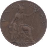 1919 FARTHING ( VF ) 3 - Farthing - Cambridgeshire Coins