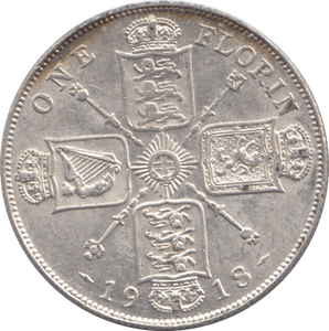 1919 FLORIN ( AUNC ) - FLORIN - Cambridgeshire Coins