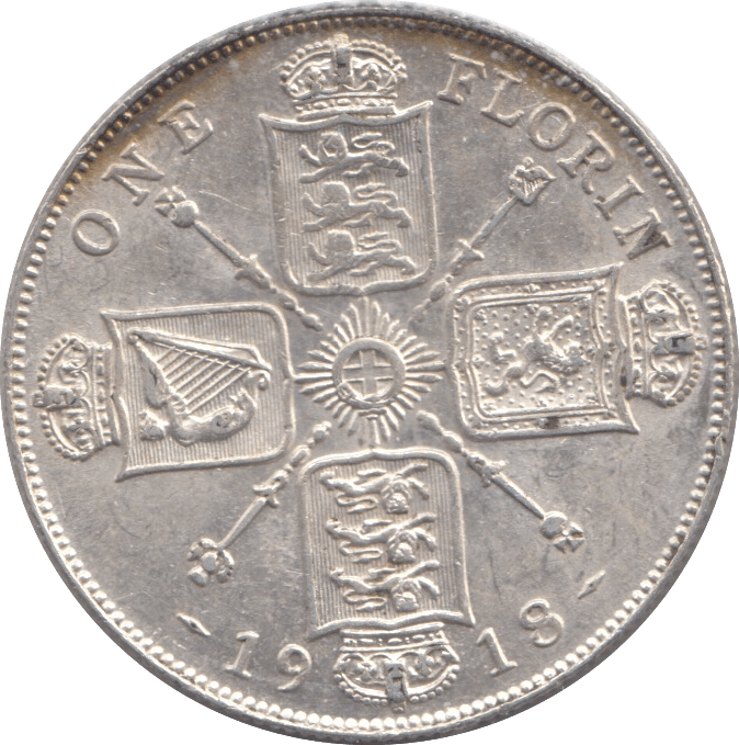1919 FLORIN ( AUNC ) - FLORIN - Cambridgeshire Coins
