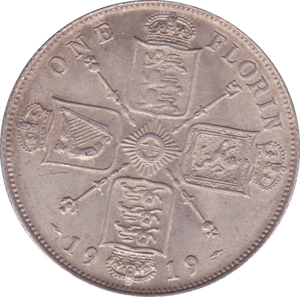 1919 FLORIN ( EF ) C - Florin - Cambridgeshire Coins