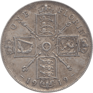 1919 FLORIN ( VF ) 10 - Florin - Cambridgeshire Coins