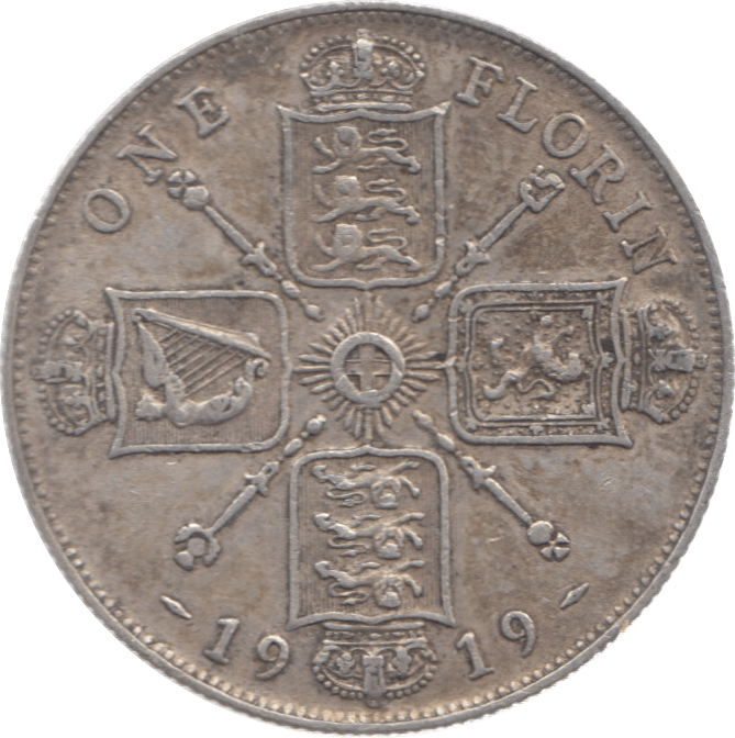 1919 FLORIN ( VF ) 10 - Florin - Cambridgeshire Coins