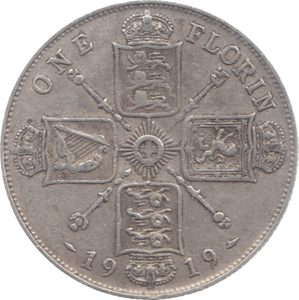 1919 FLORIN ( VF ) 11 - Florin - Cambridgeshire Coins