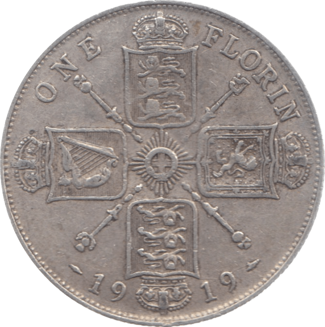 1919 FLORIN ( VF ) 11 - Florin - Cambridgeshire Coins