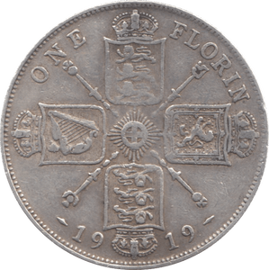 1919 FLORIN ( VF ) 11 - Florin - Cambridgeshire Coins