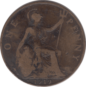 1919 H 1 PENNY ( FINE ) 6 - Penny - Cambridgeshire Coins
