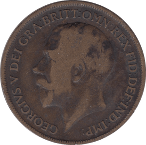 1919 H 1 PENNY ( FINE ) 6 - Penny - Cambridgeshire Coins