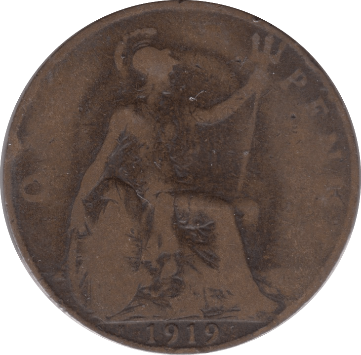 1919 H 1 PENNY ( NF ) 6 - Penny - Cambridgeshire Coins