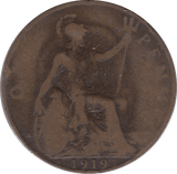 1919 H 1 PENNY ( NF ) 6 - Penny - Cambridgeshire Coins