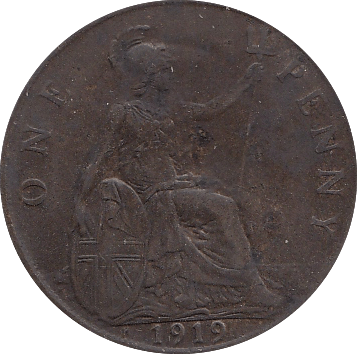1919 H PENNY ( EF ) - Penny - Cambridgeshire Coins