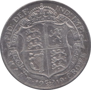 1919 HALFCROWN ( EF ) 1 - Halfcrown - Cambridgeshire Coins